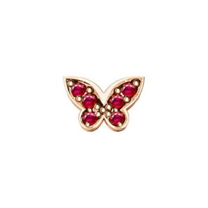 Elemento farfalla DonnaOro DCHR6532 Oro Rosa con rubini collezione Elements